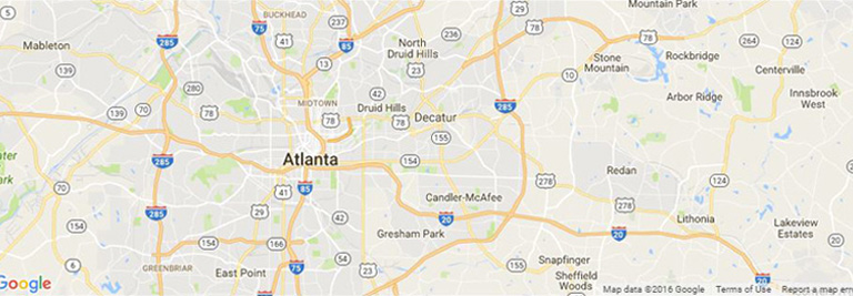 Map of Atlanta